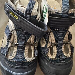 OVO Black and Tan Sneakers with Breathable Mesh and Durable Build
